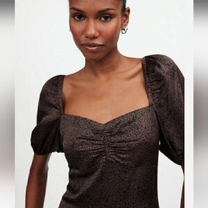 🆕️Puff-Sleeve Sweetheart Midi/Maxi Dress, NWT